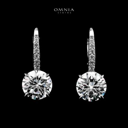 Mahvash Drop Earrings In 925 Silver Certified High Quality Lab Grown Stones