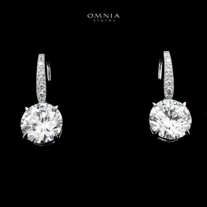 Mahvash Drop Earrings In 925 Silver Certified High Quality Lab Grown Stones - Image 2