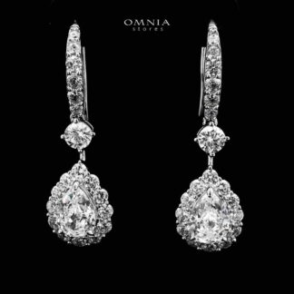 Mahnaz Drop Earrings In 925 Silver High Quality Certified Lab Crafted Stones