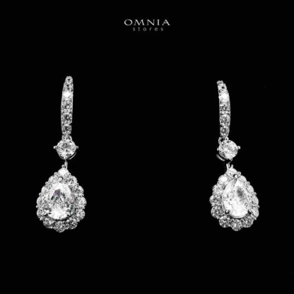 Mahnaz Drop Earrings In 925 Silver High Quality Certified Lab Crafted Stones - Image 2