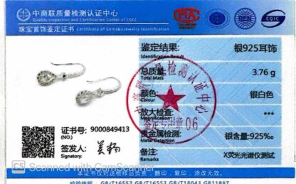 Mahnaz Drop Earrings In 925 Silver High Quality Certified Lab Crafted Stones - Image 3