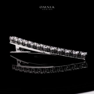 Monir White Hair Clip In 925 Silver High Quality Lab Grown Stones
