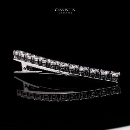 Monir White Hair Clip In 925 Silver High Quality Lab Grown Stones