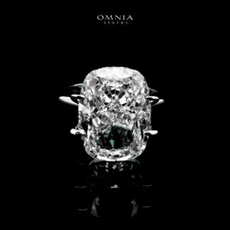 Neda White Ring In 925 Silver Certified High Quality Lab Grown Stones