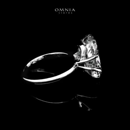 Neda White Ring In 925 Silver Certified High Quality Lab Grown Stones - Image 2