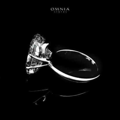 Neda White Ring In 925 Silver Certified High Quality Lab Grown Stones - Image 4