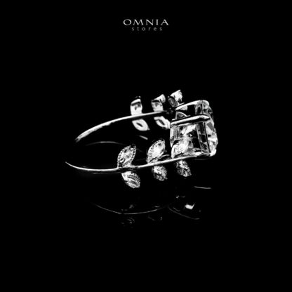 Negar White Ring In 925 Silver Certified High Quality Lab Grown Stones - Image 2