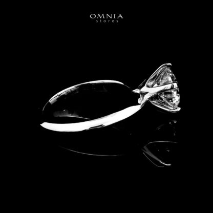 Pari White Ring In 925 Silver Certified High Quality Lab Grown Stones - Image 3