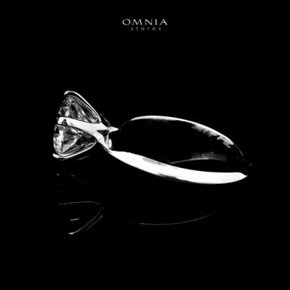 Pari White Ring In 925 Silver Certified High Quality Lab Grown Stones - Image 2