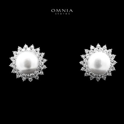 Omnia Misk Silver Necklace, Earrings and Ring Set In 925 Silver High Quality Simulated Diamonds - Image 5