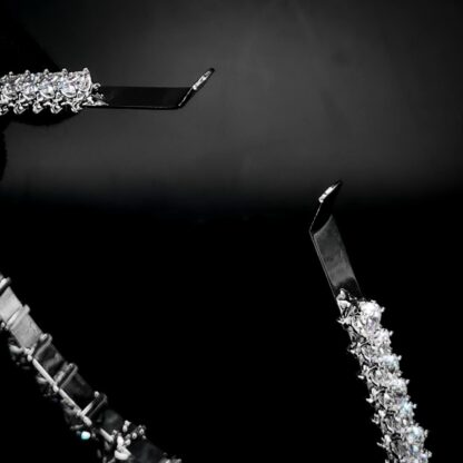 Omnia Imara Silver Hair Band In 925 Silver High Quality Lab Grown Stones - Image 4