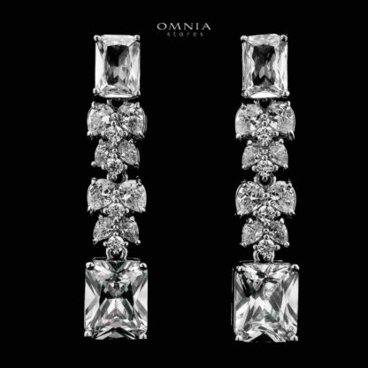 Omnia Amelia White Bridal Full Set in High Quality Simulated Diamonds - Image 5