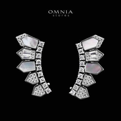 Omnia Shifa Bridal Full Set Accessories in High Quality Zircon Stone in Rhodium Plated - Image 4