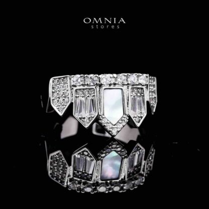 Omnia Shifa Bridal Full Set Accessories in High Quality Zircon Stone in Rhodium Plated - Image 3