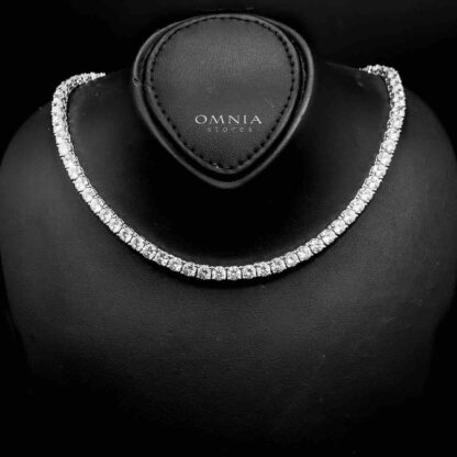 Omnia Rowan Bridal Full Set Accessories in High Quality Zircon Stone in Rhodium Plated - Image 2