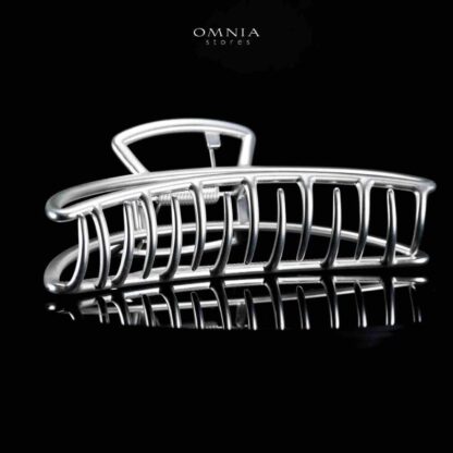 Omnia Talia Silver Hair Clip with High Quality Rhodium Plated - Image 2