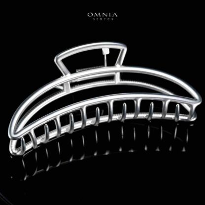 Omnia Talia Silver Hair Clip with High Quality Rhodium Plated - Image 3