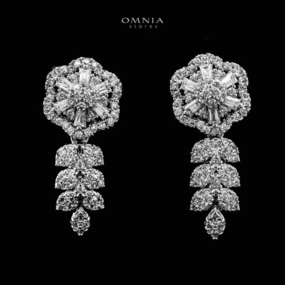 Omnia Husna Silver Necklace, Earrings & Ring With Rhodium Plated In High Quality Zircon Stone - Image 4