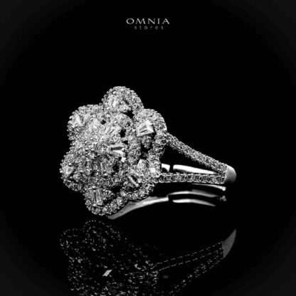 Omnia Husna Silver Necklace, Earrings & Ring With Rhodium Plated In High Quality Zircon Stone - Image 3