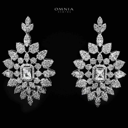 Omnia Tulin Pearl Bridal Full set With Rhodium Plated In High Quality Zircon Stone - Image 5
