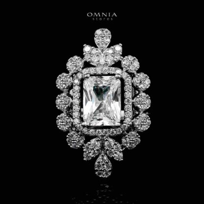 Omnia Tulin Pearl Bridal Full set With Rhodium Plated In High Quality Zircon Stone - Image 3