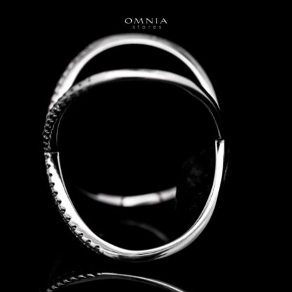 Omnia Virelle White Ring 925 Silver in High Quality White Moissanite Stone - Image 4
