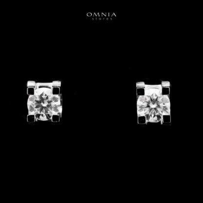 Omnia Ghazeen Pendant Necklace and Earrings Set 925 Silver in GRA Certified High Quality White Moissanite Stones - Image 3