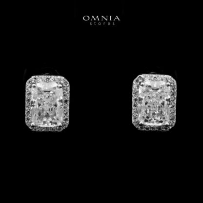 Omnia Haneefah Necklace and Earrings Set in 925 Silver with High-Quality white Ice Cut Stone - Image 4