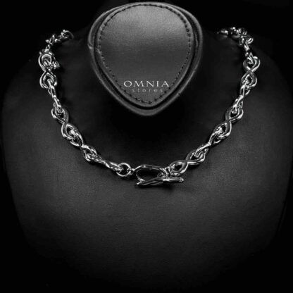 Omnia Kawsar Silver Color Necklace,Bracelet and Earrings Set in High-Quality Stainless Steel - Image 2