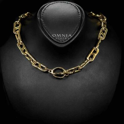 Omnia Nimrah 18k Gold Plated Necklace,Bracelet and Earrings Set in High-Quality 10.3mm Stainless Steel - Image 2