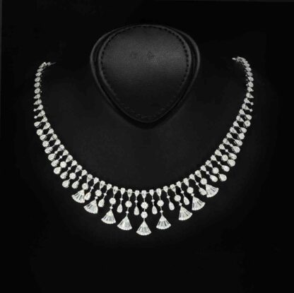 Omnia Rimal White Bridal Full Set in 925 Silver with High Quality Simulated Diamonds - Image 2