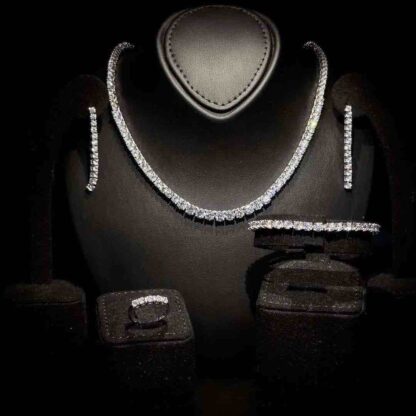 Omnia Gia White Bridal Full Set in 925 Silver
