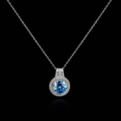 Omnia Alreem Necklace in 92.5 Silver In High Quality CZ Zircon Stone
