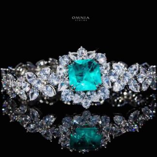Omnia Adela 1.75 Carat Bracelet in 92.5 Silver High Quality Simulated diamonds