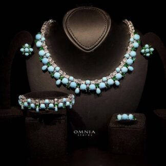 Omnia Rima Bridal Full Set in High Quality Simulated Diamonds