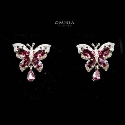 Omnia Taliyah Earrings In 92.5 Silver High Quality Natural Stone