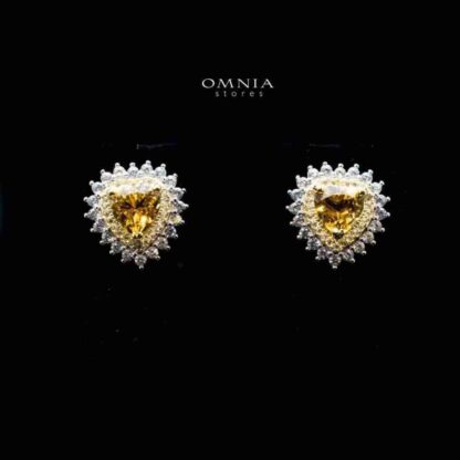 Omnia Aida Earrings In 92.5 Silver High Quality Natural tourmaline