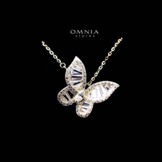 Omnia Rida Butterfly Necklace in 92.5 Silver