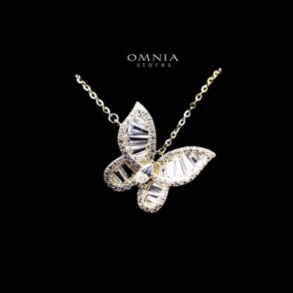 Omnia Rida Butterfly Necklace in 92.5 Silver