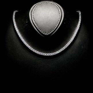 Omnia Rwina 2.5mm Tennis Necklace in 92.5 Silver High Quality Simulated diamonds