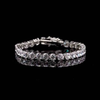 Omnia Engy 5mm Tennis Bracelet in 92.5 Silver High Quality Simulated diamonds