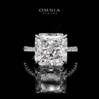 Omnia Adele White 1.25 Carat Ring In 925 Silver High Quality Simulated Diamonds