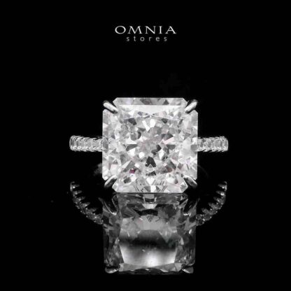 Omnia Adele White 1.25 Carat Ring In 925 Silver High Quality Simulated Diamonds