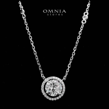 Suhayla Necklace In 925 Silver High Quality Simulated Diamonds