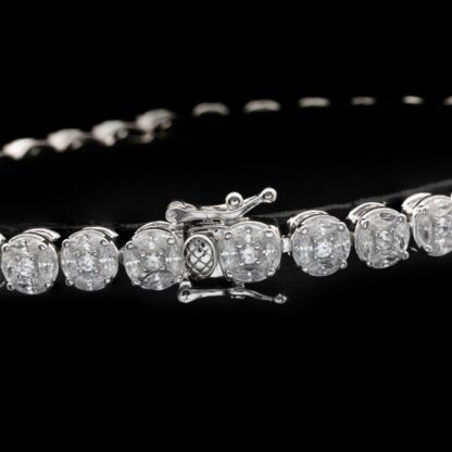 Omnia Tahani White Bracelet in 925 Silver with High Quality Simulated Diamonds - Image 3
