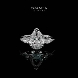 Love White Ring In 925 Silver High Quality Simulated Diamonds
