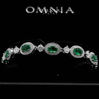 Omnia Asiya Bracelet In 925 Silver High Quality Simulated diamonds