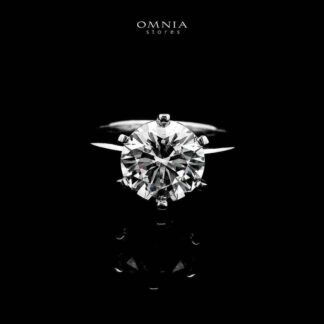 Pari White Ring In 925 Silver Certified High Quality Lab Grown Stones