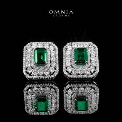 Sally Earring in 925 Silver High Quality Simulated Diamonds
