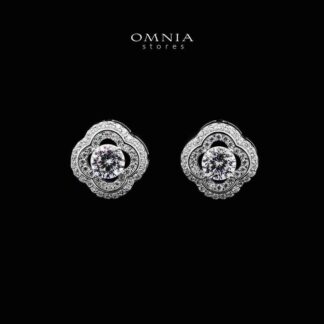 Omnia Dana White Earrings in 92.5 Silver with High-Quality Moissanite Stones